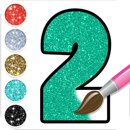 Glitter Number & ABC Coloring