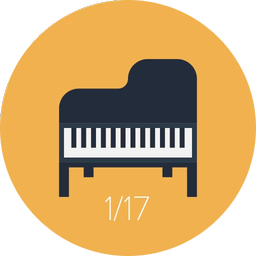 پیانو آکوستیک(با صدای واقعی)