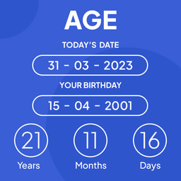 Age Calculator - Date of Birth