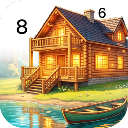 Lakeside House Paint by Number