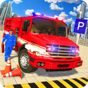 Fire Truck Parking Water Game