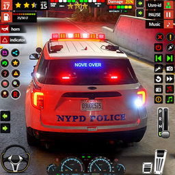 US Cop Car Chase Games Sim 3d