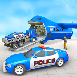 Police Car Transport Truck