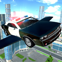 Flying Police Car Driving