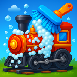 Baby Train Cleaning Game