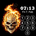 Lock Screen - Skull Pin Lock S