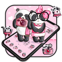 Pink Cute Selfie Couple Panda Theme