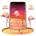 Pink Flamingo Launcher Theme