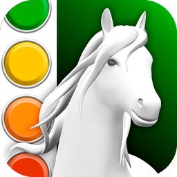 Horse Coloring Book 3D