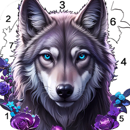 Animal Color-Paint By Number