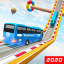 Police Coach Bus Simulator Mega Ramp GT Stunts