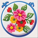 Cross Stitch Coloring Art