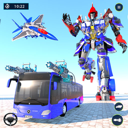 Bus Transform Robot Fighter