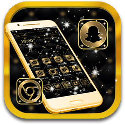 Gold Black Launcher Theme