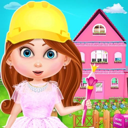Princess Doll House Cleaning & Decoration Games