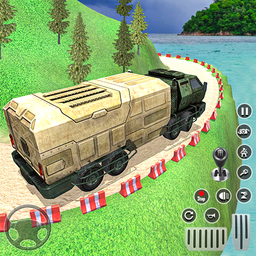 Army truck driving truck games