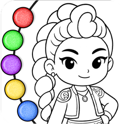 Princess Coloring Book Glitter