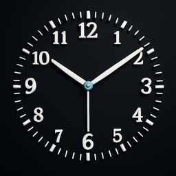 Classic Clock with Second Hand