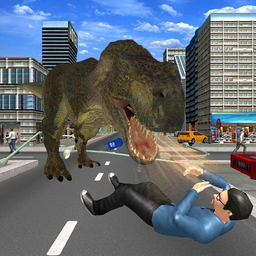 Angry Dinosaur City Attack Simulator 3D