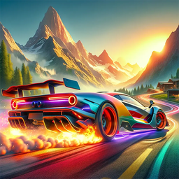 Neon Car 3D: Car Racing