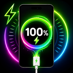 3D Battery Charging Animation