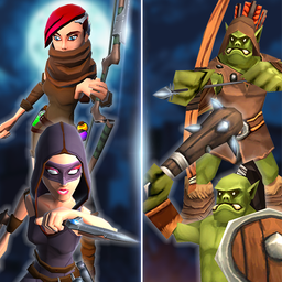 Female Ninja Vs Orcs Warlord : Female Archery Game