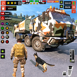 US Army War Truck Driving Game