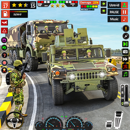 US Army War Truck Driving Game