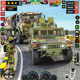 Indian Army War Truck Game 3D