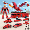 Fire Fighter Hero Robot Game