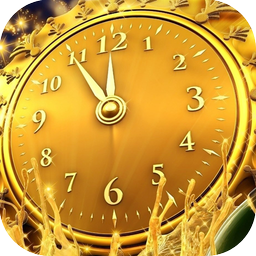 Gold Clock Live Wallpaper