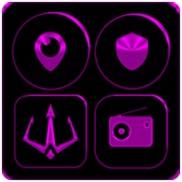 Black and Purple Icon Pack