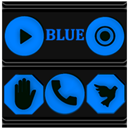 Blue and Black Icon Pack