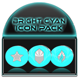 Bright Cyan Icon Pack