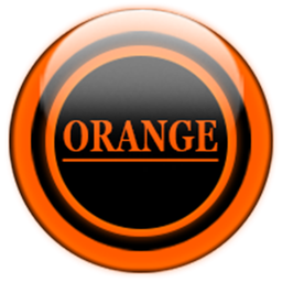 Orange Glass Orb Icon Pack