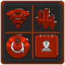 Red Orange Icon Pack