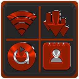Red Orange Icon Pack