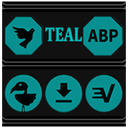 Teal and Black Icon Pack
