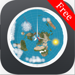 Flat earth with sun and moon deals