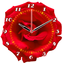 Rose Flower Clock