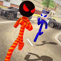 Transport Stickman Prisoner Police Car Chase