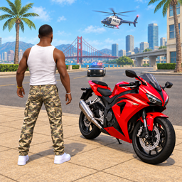 City Gangster Bike Driving 3D