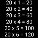 Simple Multiplication Tables