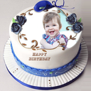 Birthday Cake with Name, Photo