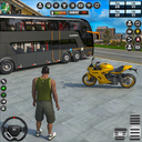 City Bus Driving-Bus Parking