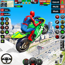 Superhero Bike Stunts 3D Race