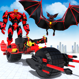 Flying Bat Robot Bike Transforming Robot Games