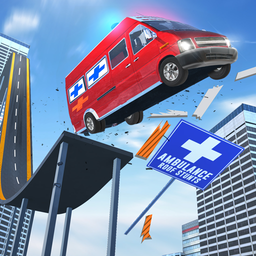 Roof Jumping Ambulance Simulator - Rooftop Stunts