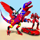 Flying Dinosaur Robot Car Transform: Dino Games