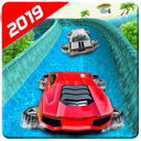 Water Car Racing Extreme Stunts Game